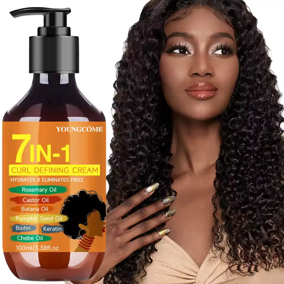 7-in-1 Curling Cream Curls Hair Elastin Long-lasting Styling Volume Hair 100ml Moisturizing Curling Cream